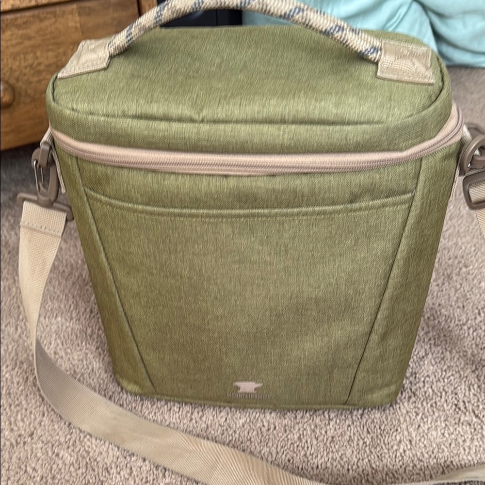 Green Insulated Cooler Bag -The Sixer
